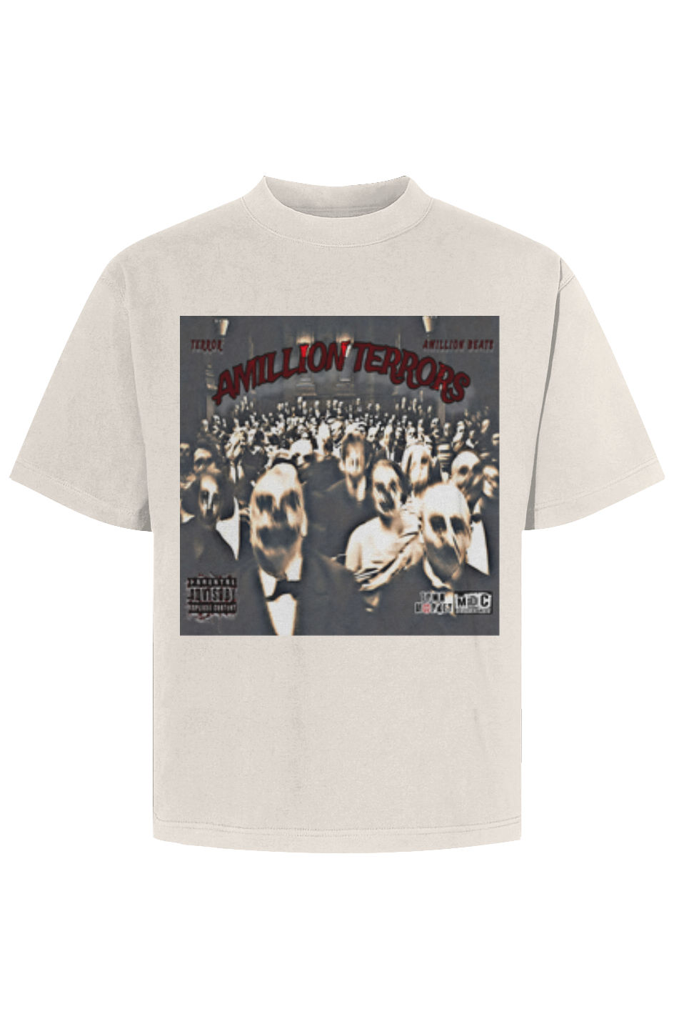 AMILLION TERRORS Mens Cropped Max Heavyweight Tee